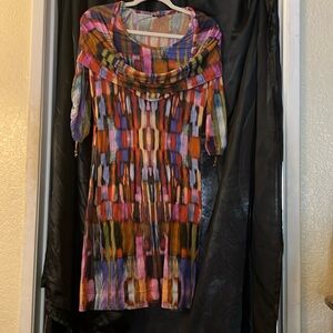 Vintage Caroline Biss Abstract Dress